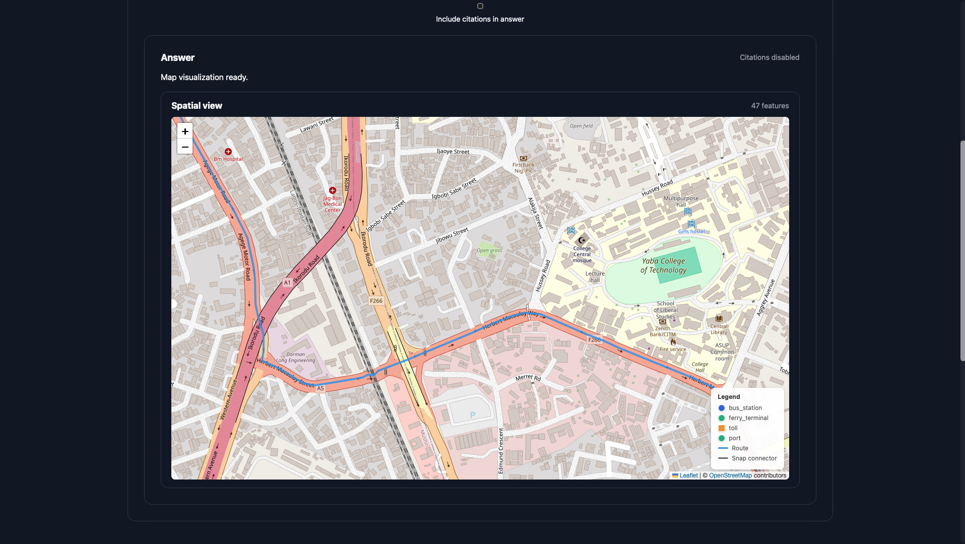 GeoAgentic console screenshot 1